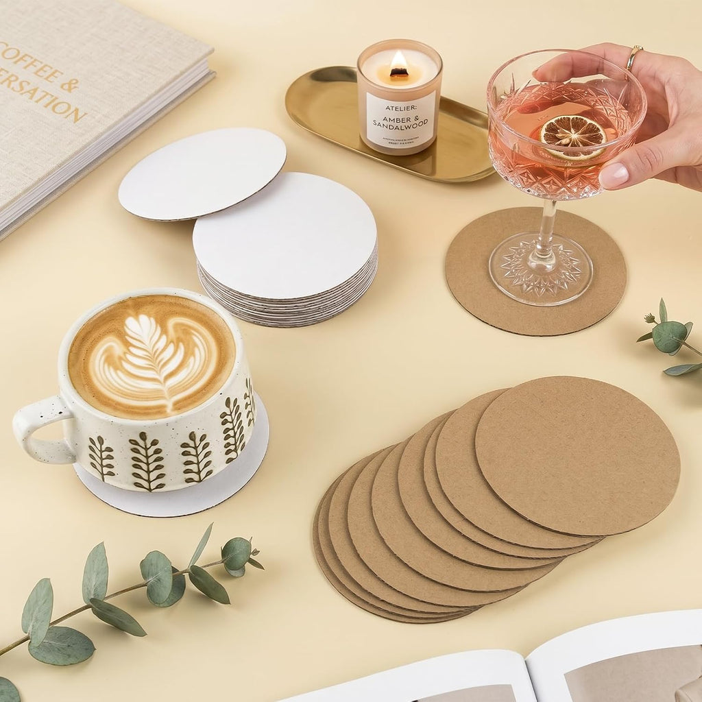 60 Pack 12 Inch Round Circle Corrugated Cardboard Sheets