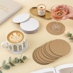 60 Pack 12 Inch Round Circle Corrugated Cardboard Sheets