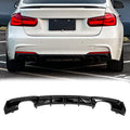 BDBO Rear Diffuser Compatible with 2013-2019 BMW F30 M-Sport Bumper