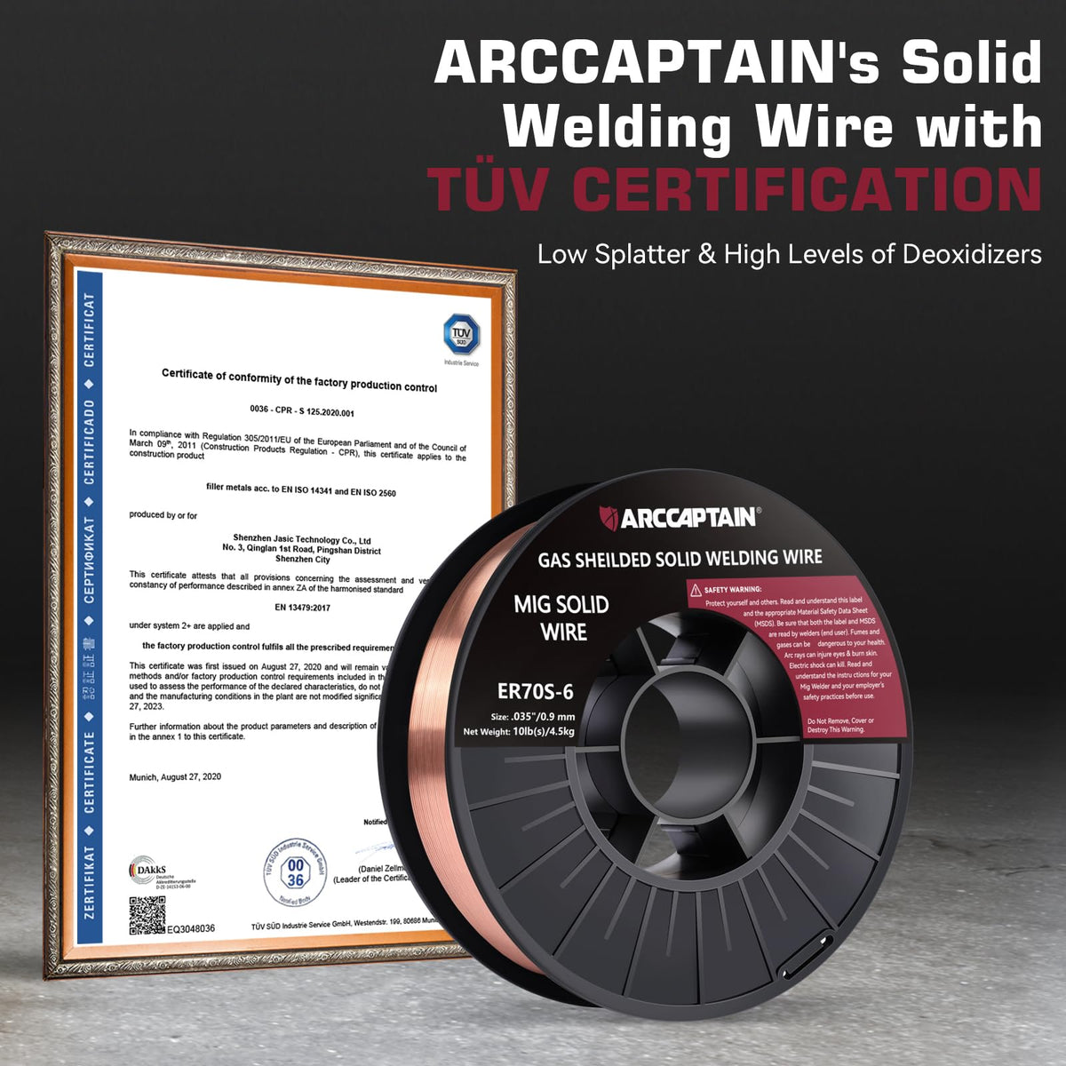 ARCCAPTAIN MIG Welding Wire ER70S-6 .035" 10LB x 2