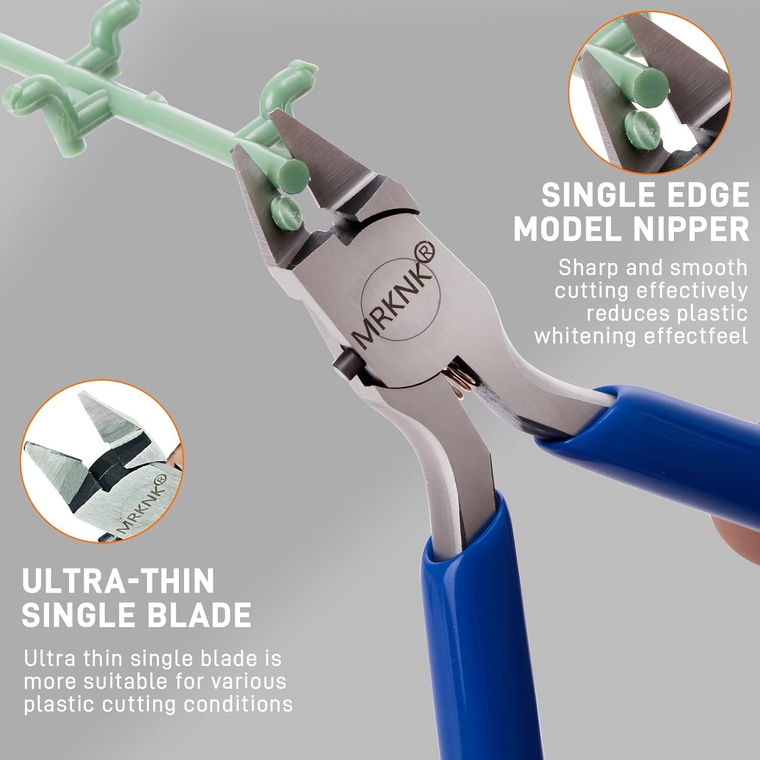 Model Building Tools Kit – 6-Piece with 4.3inch Precision Model Nipper, Clean Cuts with No Whitening