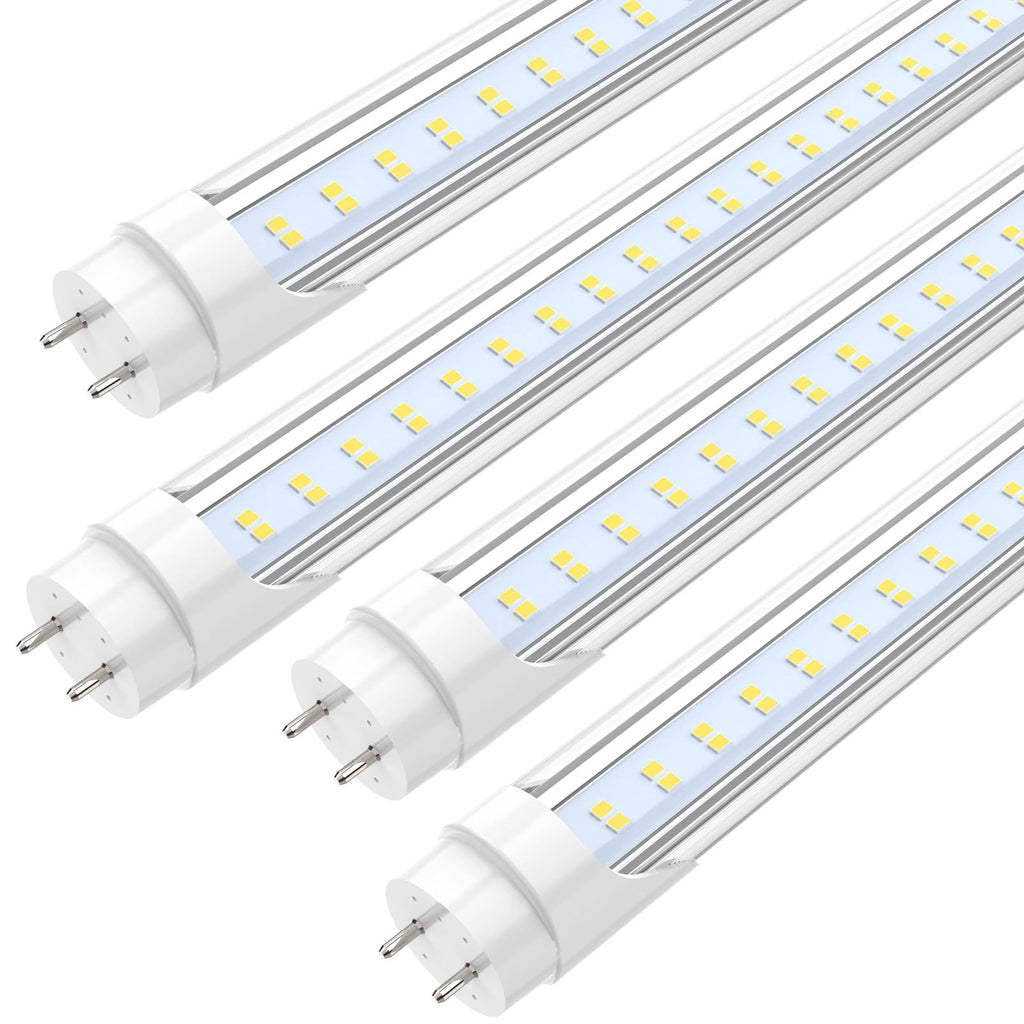 4FT LED T8 Type A+B Tube Lights, 24W(65W Equivalent), 3200LM, 6000K