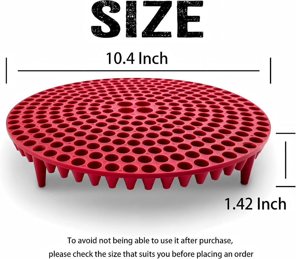 10.4" Car Wash Bucket Insert Fits 3.5-5 Gallon (2-Pack, Red) | Heavy-Duty 10.6 oz Grit Trap & Sediment Separator, 297