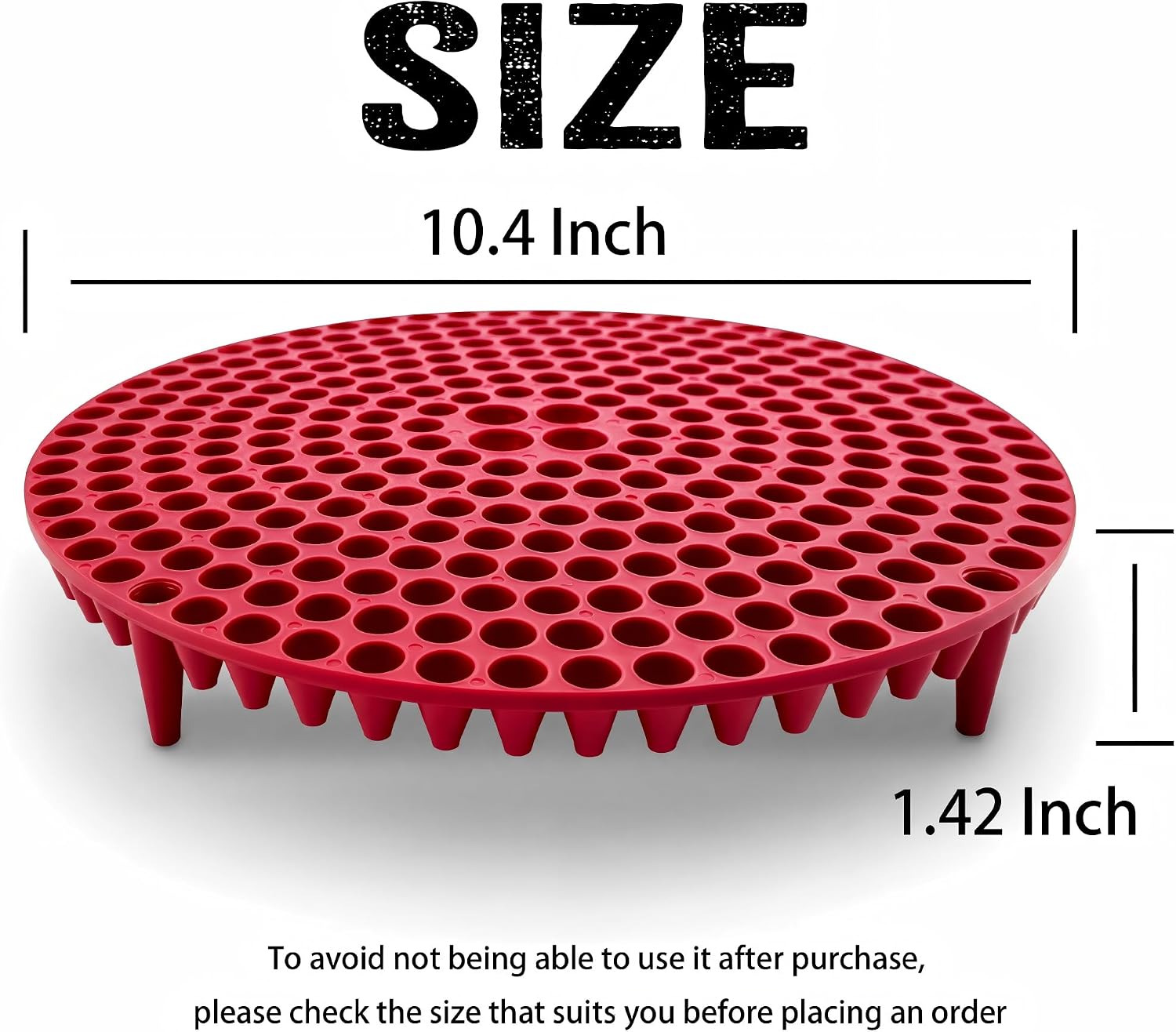 10.4" Car Wash Bucket Insert Fits 3.5-5 Gallon (2-Pack, Red) | Heavy-Duty 10.6 oz Grit Trap & Sediment Separator, 297