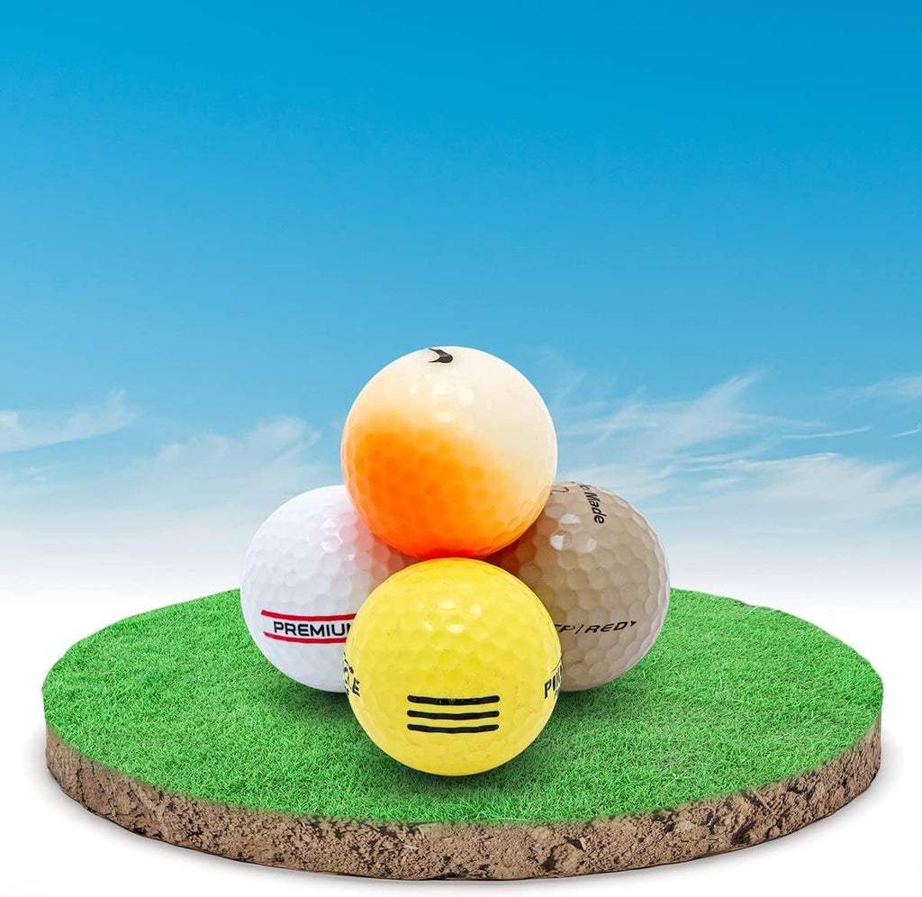 Recycled Hit-Away Used Golf Balls - Cheap Bulk Golfballs Perfect for Practice & Range Hitting - Mix Comes in a Mesh