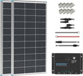 200W 12V Monocrystalline Solar Panel Kit + 30A PWM Charge Controller | 200W 12V Monocrystalline solar starter kit