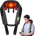 HSA Cordless Neck Massager with Heat, FSA Eligible Hands-Free Wearable Shiatsu Shoulder Massager for Home, Office or