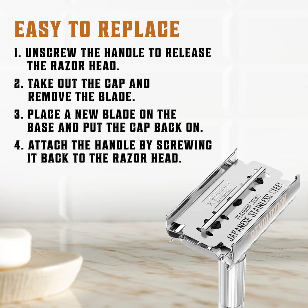 Double Edge Razor Blades - 100 Count
