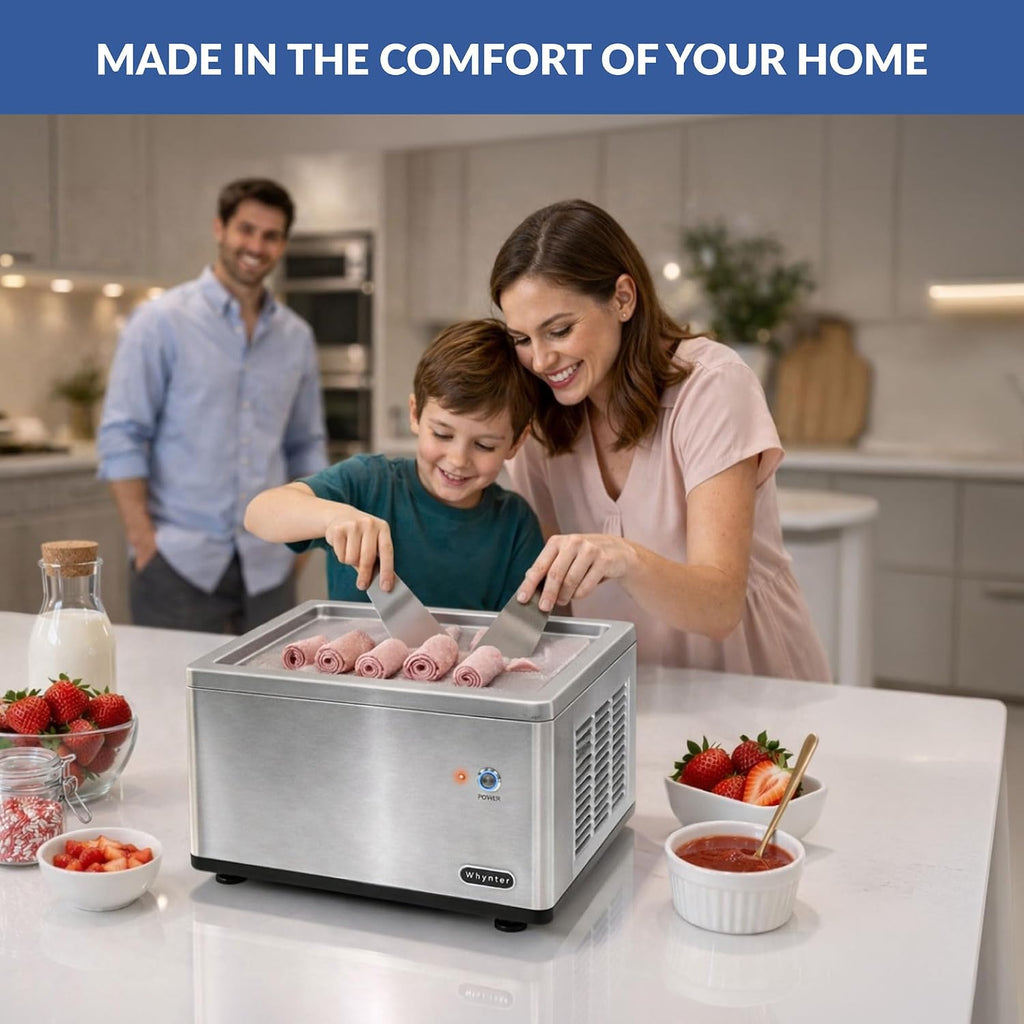 Automatic Rolled Ice Cream Maker, 0.5 Qt, ICR-300SS