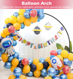 Large Wedding Arch for Ceremony 7Ft, Circle Arch for Party, Black