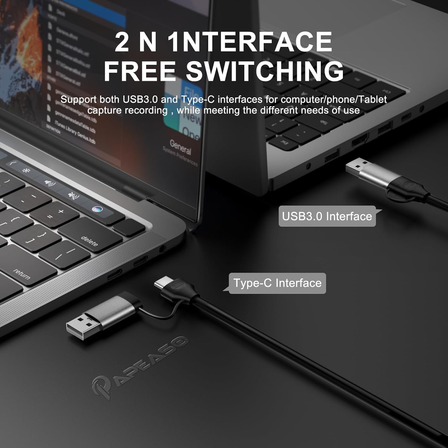 Video Capture Card, 4K Input HDMI to USB 3.0 A/C, 2K 30FPS Capture | 1080P 60FPS Capture Card for Streaming