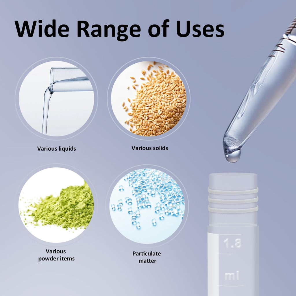 2ml Small Plastic Cryogenic Vials, Leakproof Self-Stand Cryotubes 500pcs