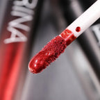 Liquid Red Metallic Eyeshadow - Pigmented True Red Sparkle Goth Eyeshadow for Blue Eyes, Long Lasting Waterproof