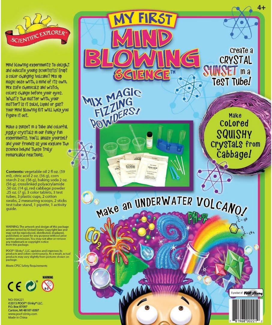 Scientific Explorer My First Mind Blowing Science Kids Science Experiment Kit, Multicolor, Small
