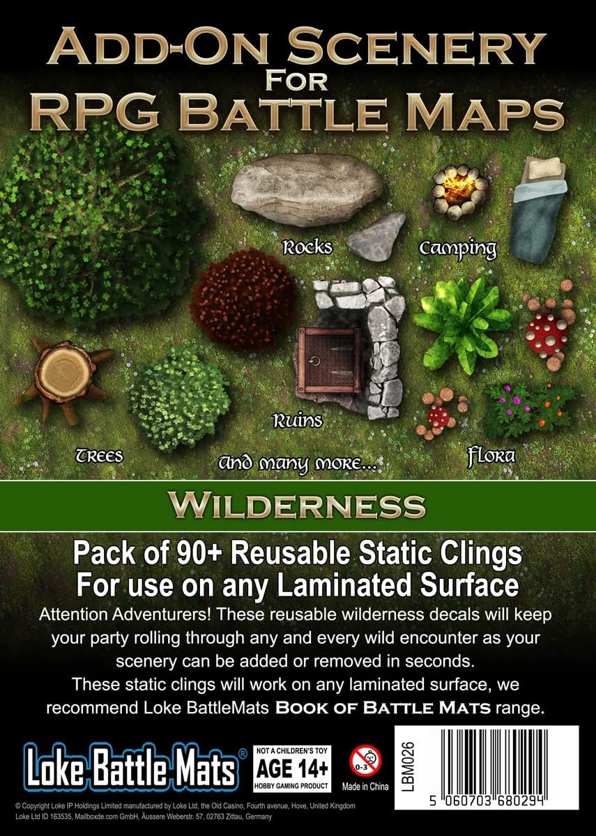 RPG Map Stickers - Wilderness (2 to 10 Players, 14+)