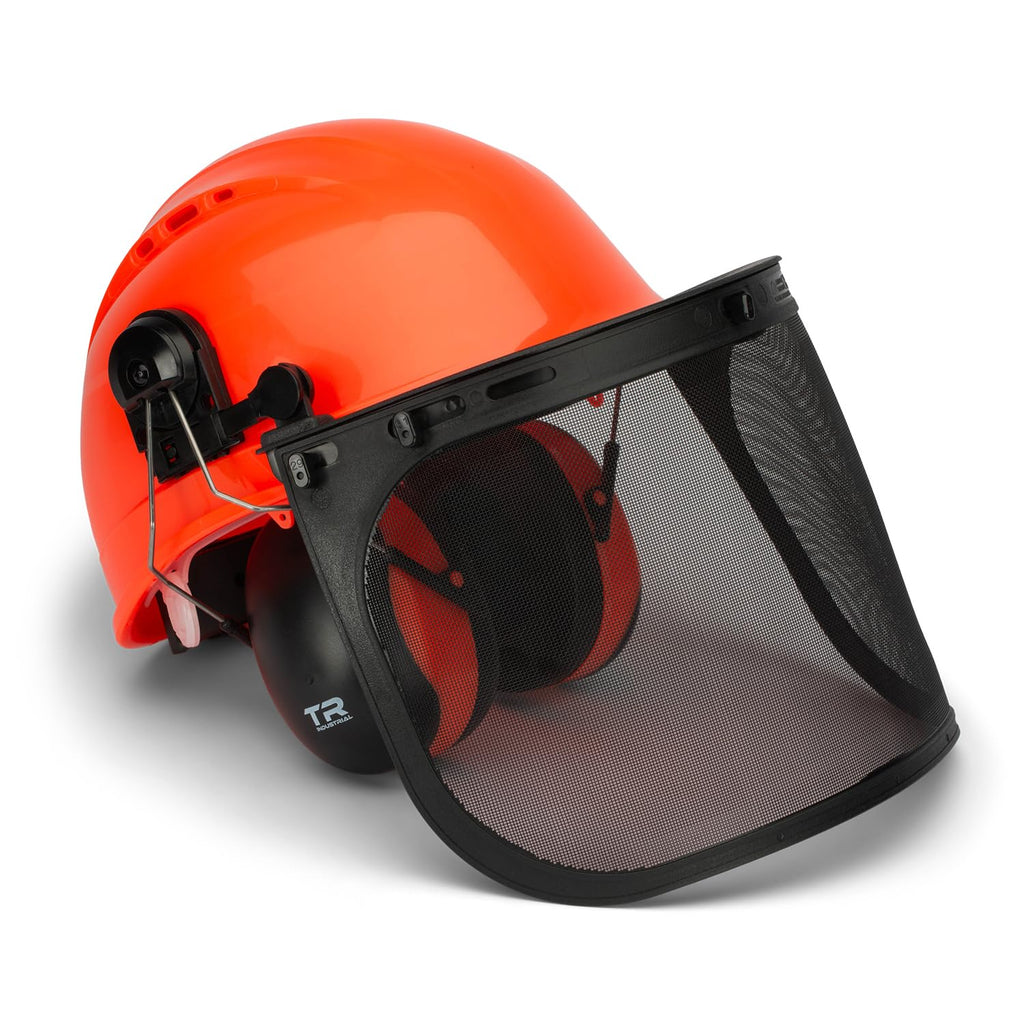 Forestry Safety Helmet and Hearing Protection System, Orange