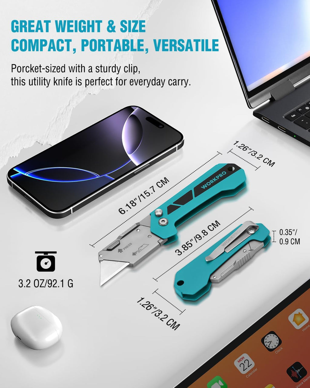 Box Cutter, Utility Knife, Blue
