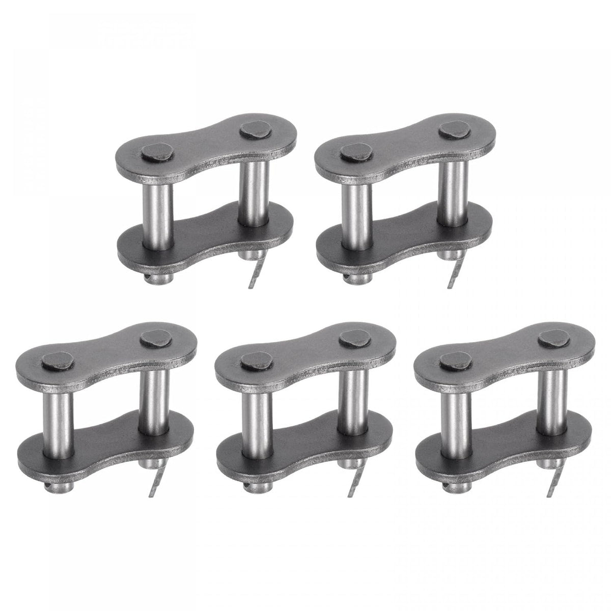 uxcell 5Pcs #120 Chain Master Connector Link Roller, 1 1/2" Pitch Carbon Steel, Standard Connecting Split Links for 24A Chain