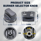 Cosamatcozon PA010080 Upgraded Burner Selector Knob (Black)
