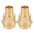 2PC 1" Copper Press X 1" PEX Crimp Adapter Coupling(PEX1807388-2)