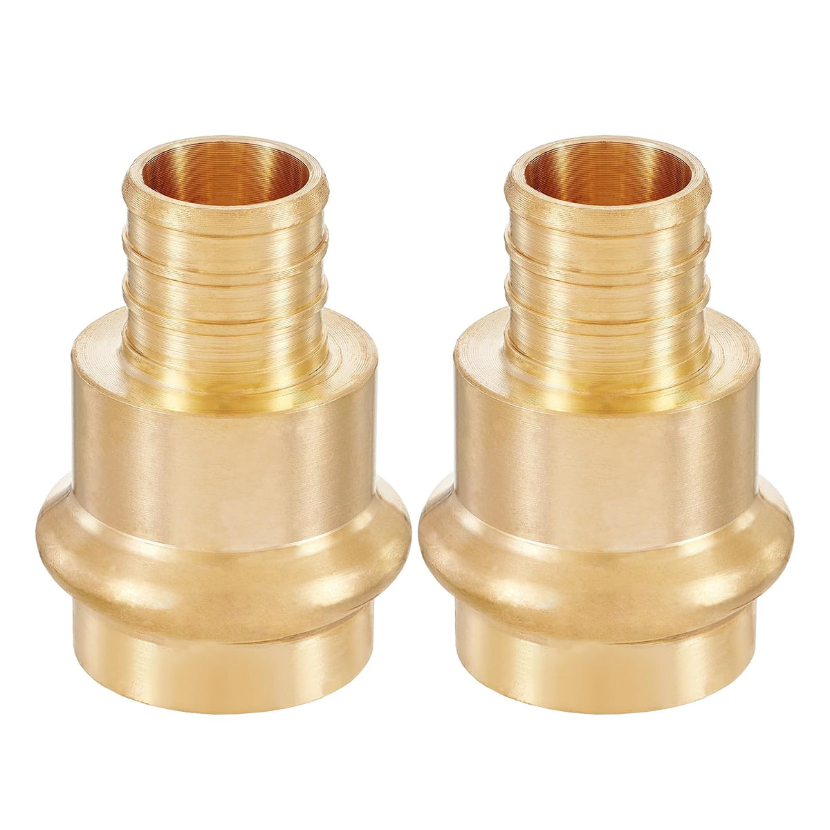 2PC 1" Copper Press X 1" PEX Crimp Adapter Coupling(PEX1807388-2)