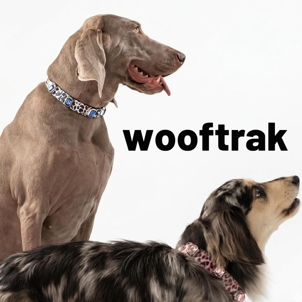 Luxury Dog Collar&Necklace, Bling Rhinestone Leather Collar