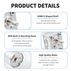 Speed Reduction Motor, DC 24V 25RPM, 10mm Shaft, Worm