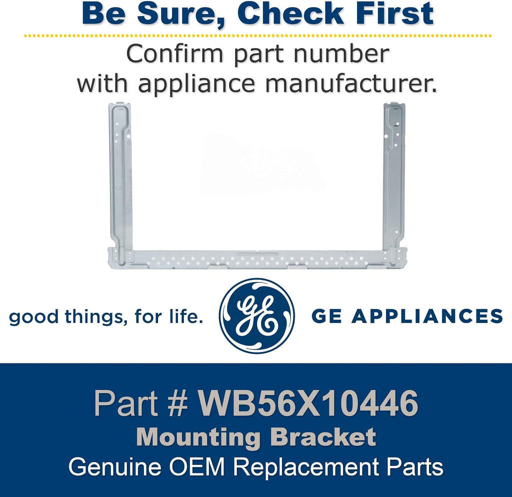 GE WB56X10446 Genuine OEM Mounting Plate Assembly for GE Microwaves