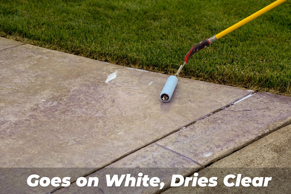 Stamped Concrete Sealer - Clear, Water-Based, Satin Finish for Decorative Concrete - 1 Gallon