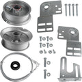 Universal Garage Door Torsion Spring Conversion Kit Fit for 7 Feet High Garage Doors, Including Cable Rollers