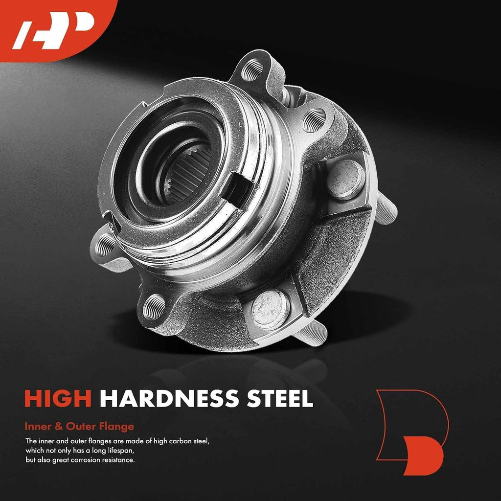 A-Premium 2 x Front Wheel Bearing and Hub Assembly with 5-Lug