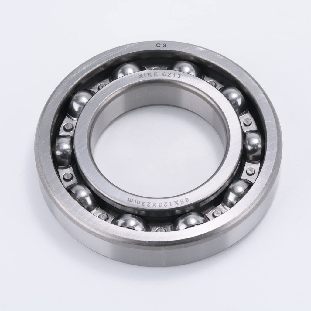 XIKE 6213 Open Ball Bearings, 65x120x23mm, C3 No Seals, 1 Pack