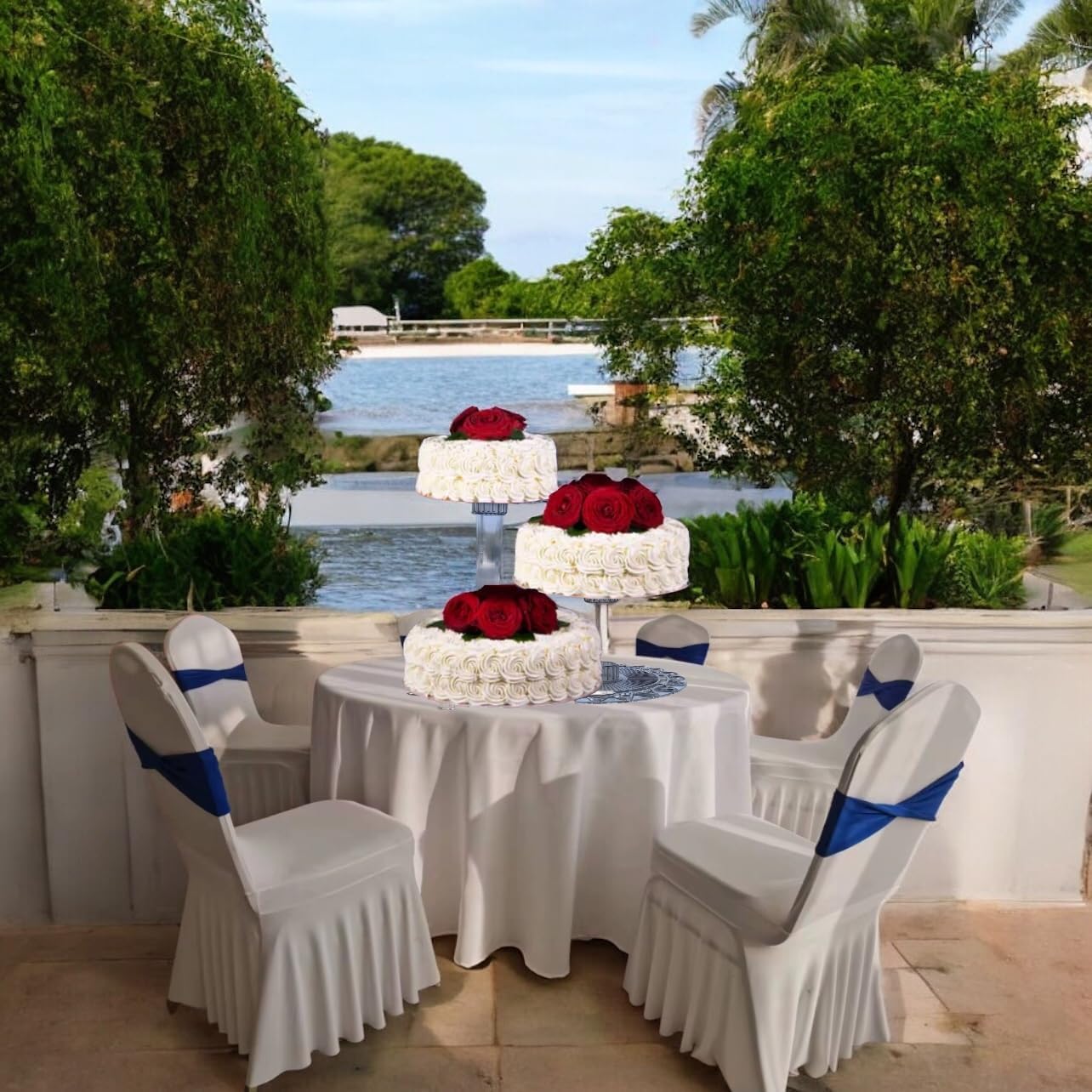 3 Tier Acrylic Wedding Cake Stand Set, Multi-Tier Cake Cupcake Holder, Topper Dessert Table Display Set, Tiered Tray