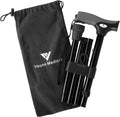 FSA/HSA Eligible, Vaunn Medical Easy Grip Height Adjustable Folding Cane/Walking Stick with Strap/Pouch- Compact