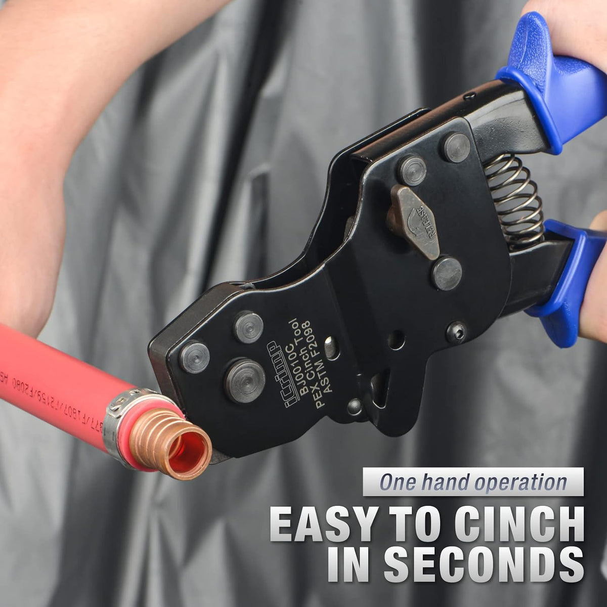 iCrimp BJ01 PEX Cinch Tool for 3/8"–1" Stainless Steel Clamps