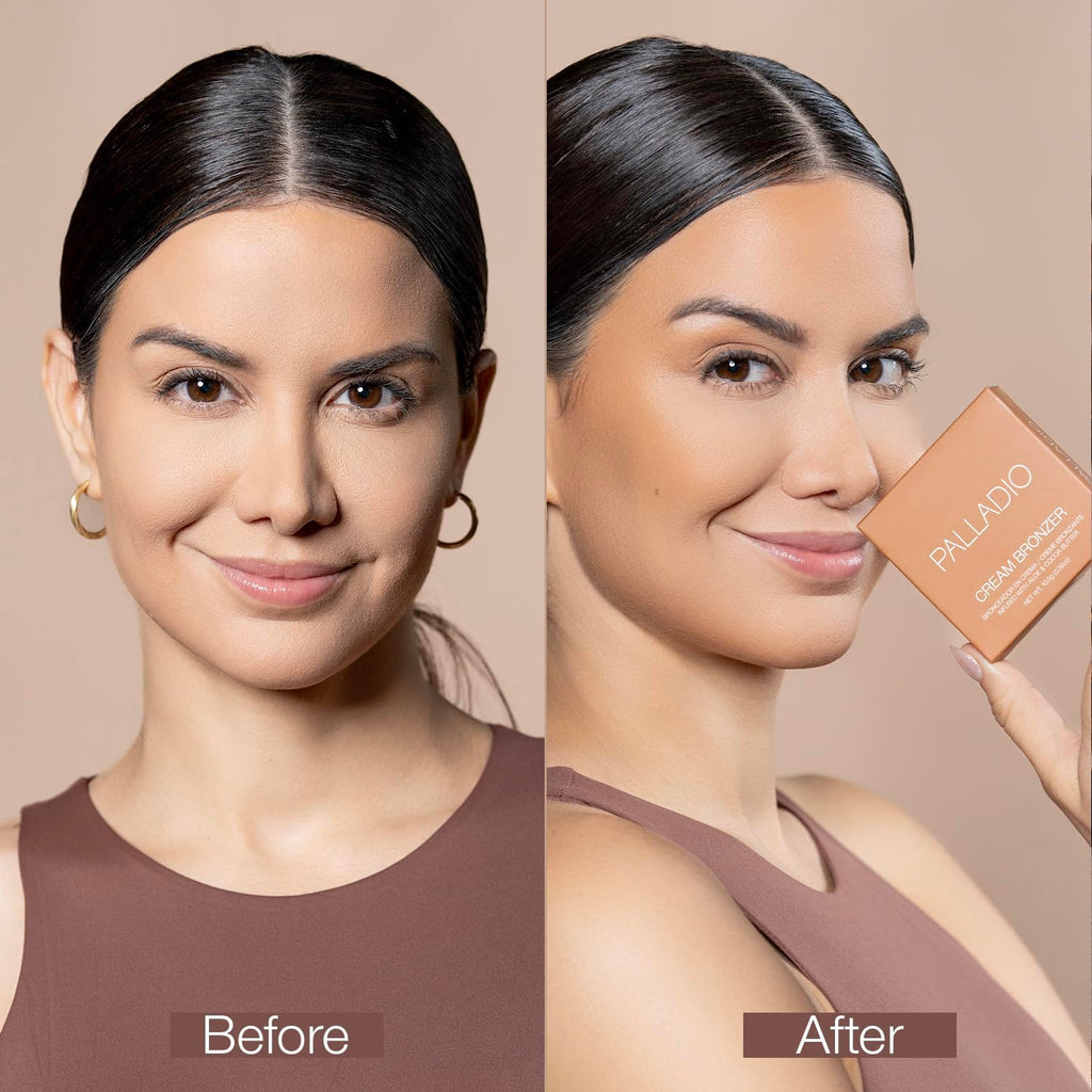 Cream Bronzer for Face and Skin, Cinnamon Spice