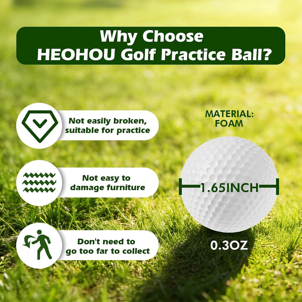Foam Practice Golf Balls Backyard,Soft Training Golf Balls Indoor Outdoor