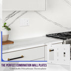 ENERLITES 3-Gang 2 Toggles and 1 Decorator/GFCI Combination Wall Plate