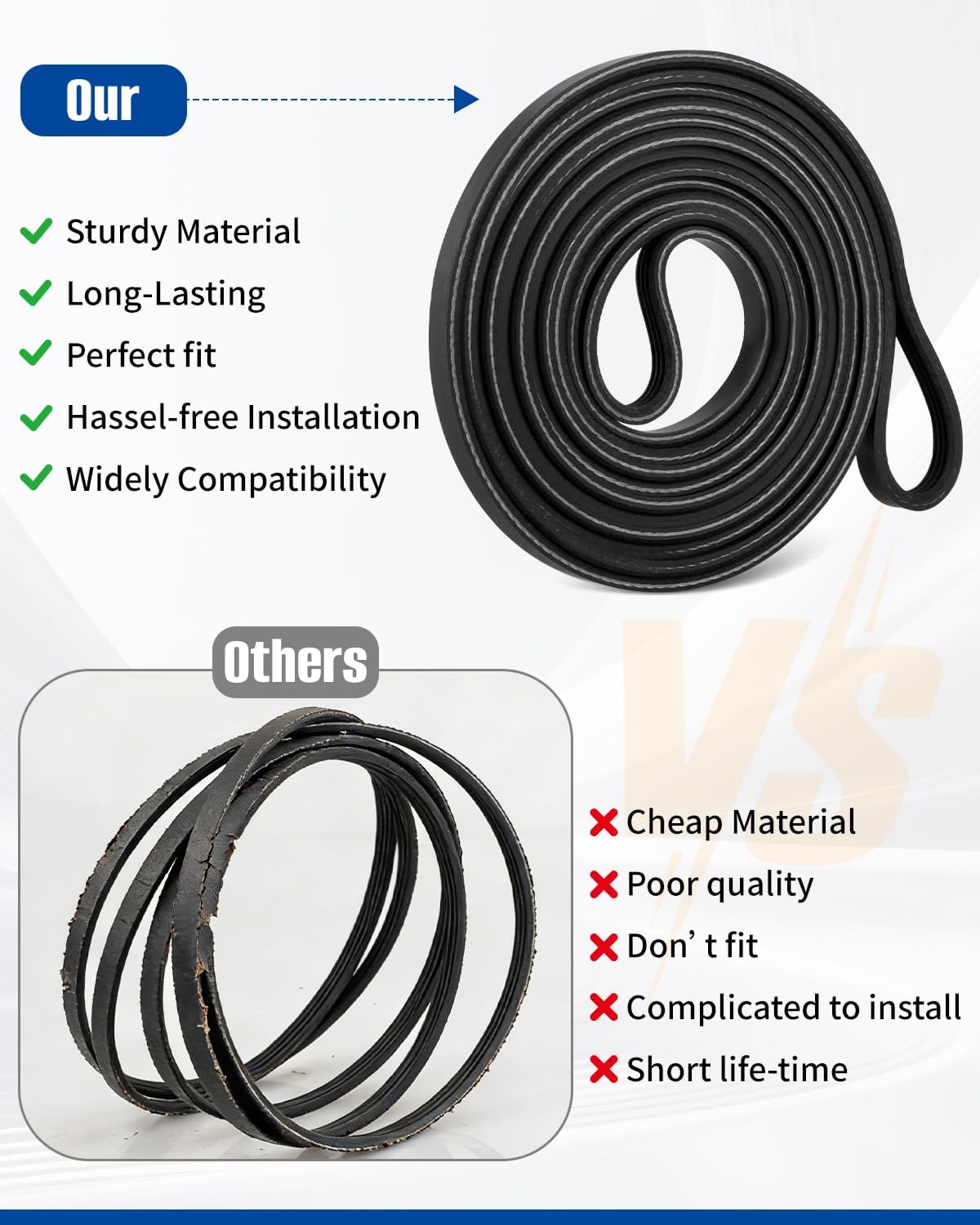 Dryer Belt Replace Fit for GE GTD72EBSN0WS GTD18ESSJ1WW GTDP300GM1WS