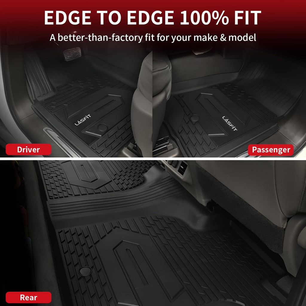 Floor Mats 2019-2026 for Chevy Silverado/GMC Sierra 1500, 2020-2026 for 2500 HD/3500 HD, Crew Cab & Bucket Seat Only