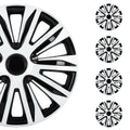 Hubcaps Wheel Cover 17" 4 PCS Black & White