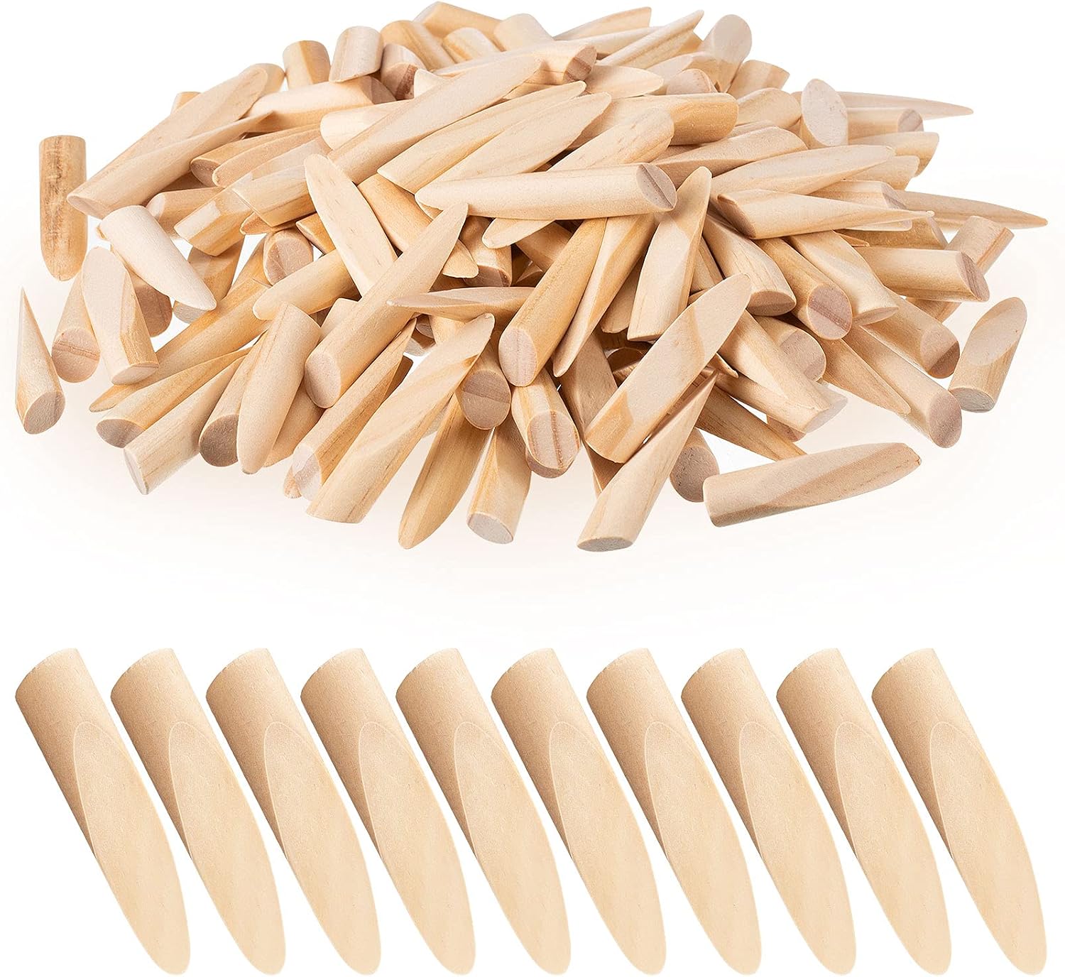 150 Pcs Solid Wood Pocket Hole Plugs for Screw Holes 3/8 Inch Wood Dowels Pine Hardwood Plugs Filler for Pocket Hole