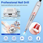 4-in-1 Nail Dust Collector,Electric Nail Drill,UV LED Lamp & Fill Light | Professional 40000 RPM Electric Nail