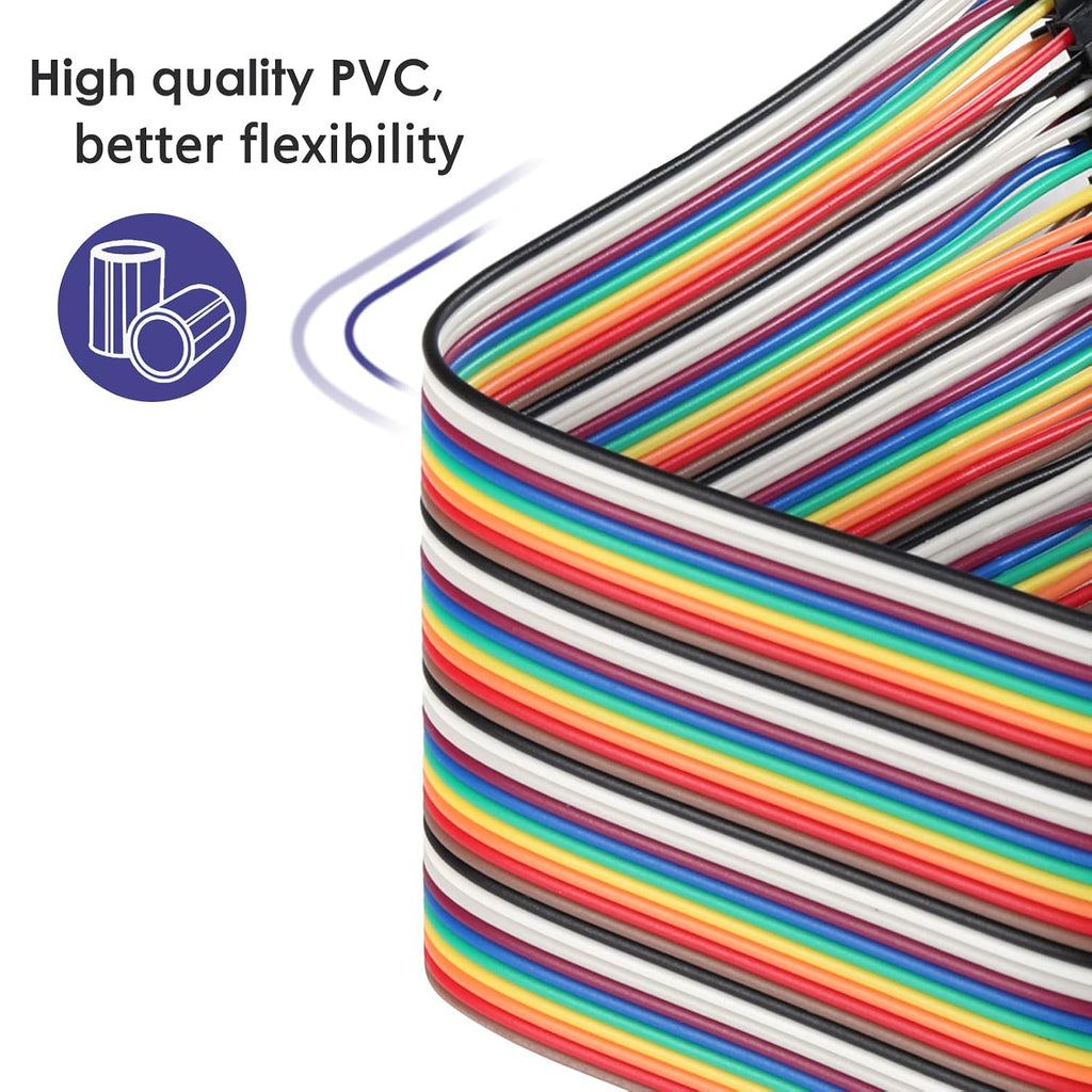 120pcs 20cm Breadboard Jumper Wires Dupont Cable Assorted Kit
