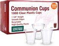 Communion Cups 1-3/8" Recyclable Clear Plastic (1000 Cups)