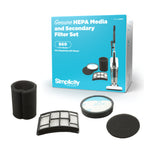 Simplicity Spiffy S60 Vacuum Filter Replacement Set with HEPA Media