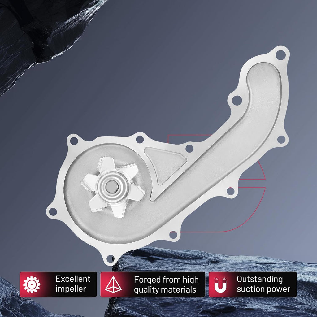 BDFHYK AW9293 Automotive Engine Water Pump Kit With Gasket Compatible with Toyota Tacoma 1995-2023,4Runner 1996-2000 2010, Hilux 2006-2022, T100 1994-1998, Replaces ‎AW9293