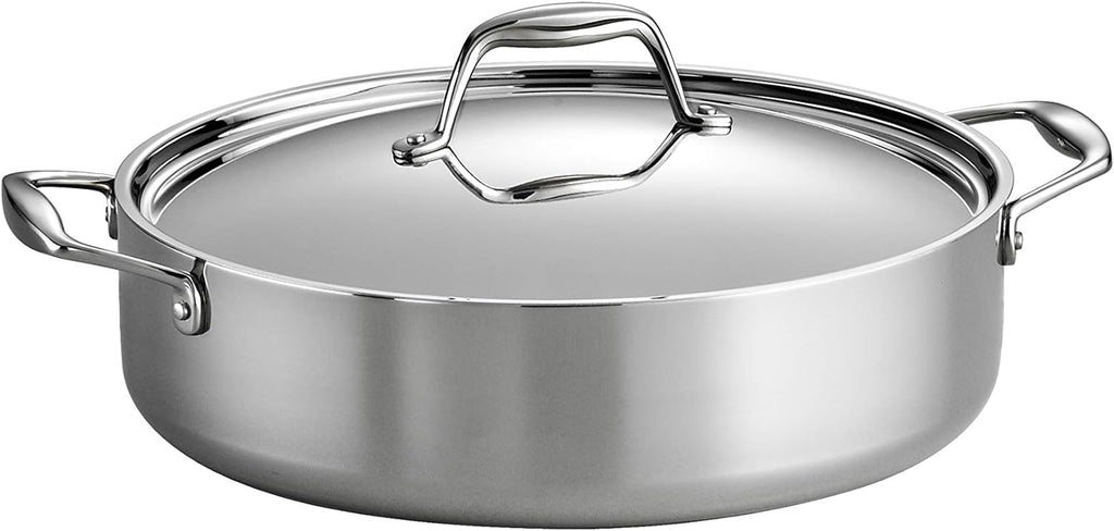 Signature Tri-Ply Clad Stainless Steel 6-Quart Braiser Pan