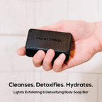 Charcoal Soap, Cleansing Body Bar Soap for Men, 7 oz