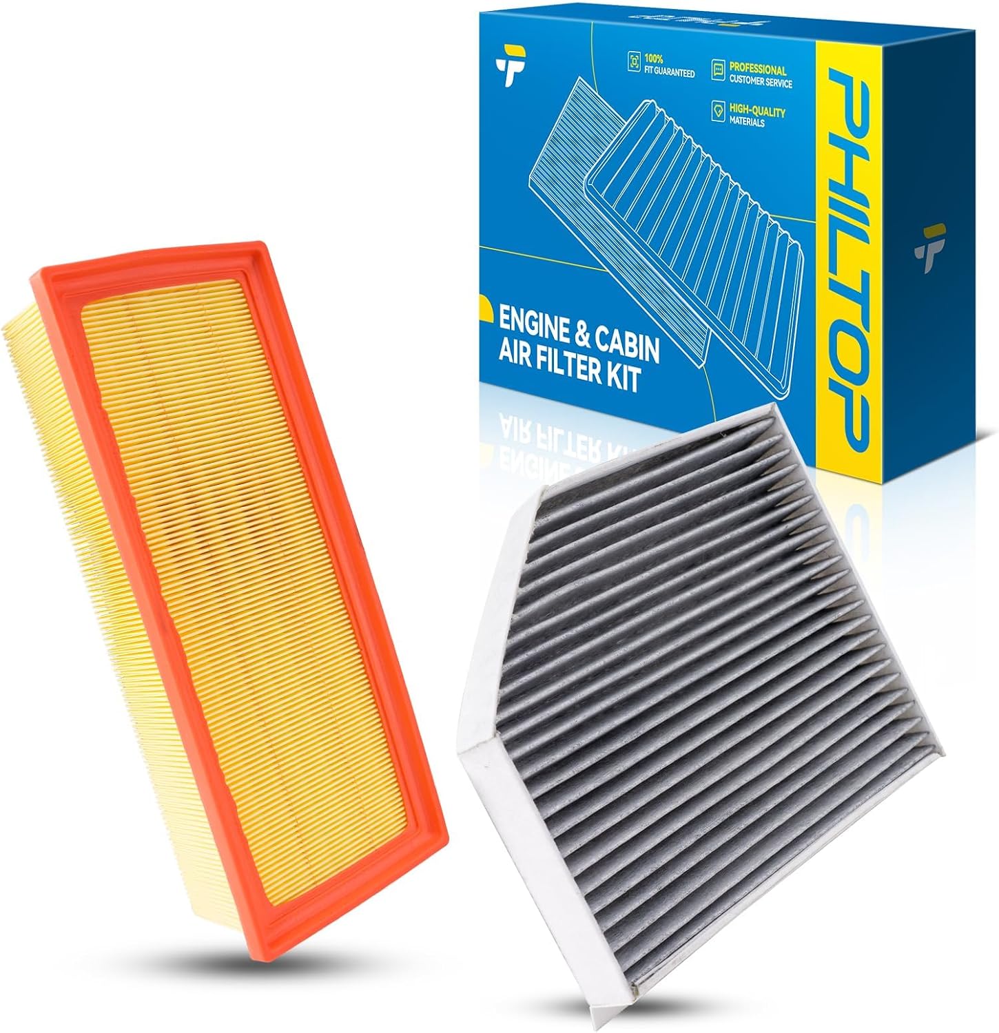 Engine & Cabin Air Filter for Audi Q5, A4/A4 Quattro, A5 Quattro | for Audi Q5 2011-2017, A4/A4 Quattro 2009-2016, A5